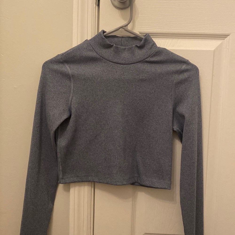 Blue Long Sleeve Top: OFFLINE by Aerie